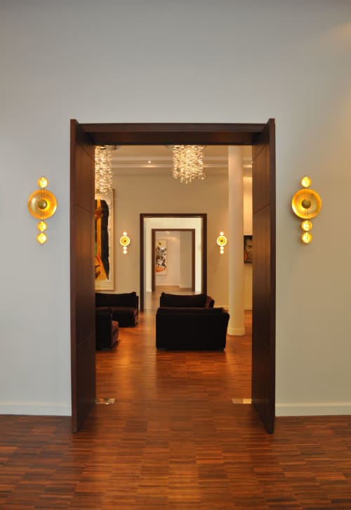 Cropcircle | Sconces by Ombre Portée | La Villa Emerige in Paris