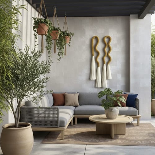 Handcrafted Wool Fiber Sculpture | Macrame Wall Hanging in Wall Hangings by Sarmal Design