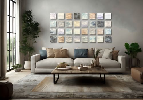 "Luxe" Glass Wall Sculpture Set | Wall Hangings by Karo Studios