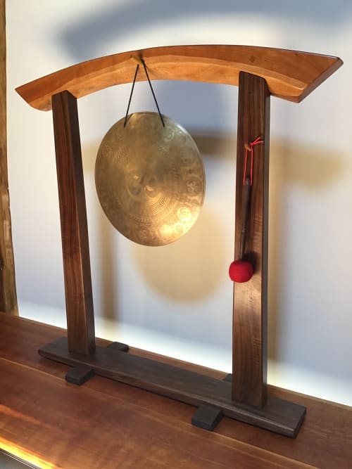 Zen portal and temple gong | Furniture by Sage Studios