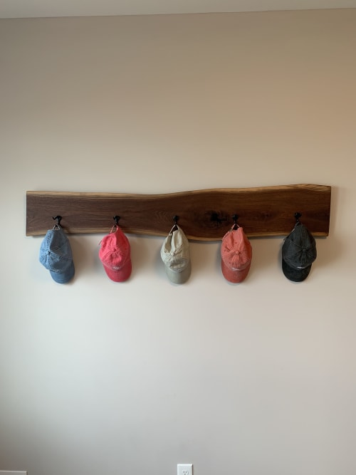Live Edge Wall Mounted Coat Rack | Furniture by Live Better Furniture