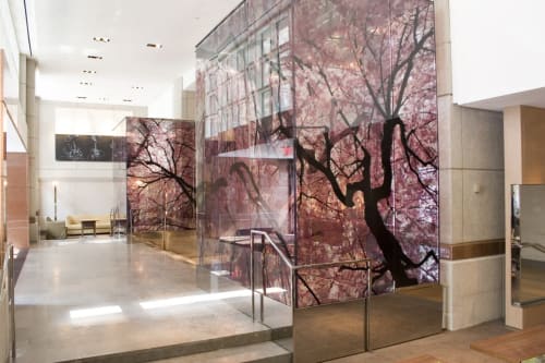Glass Art Boxes | Glasswork in Wall Treatments by Amuneal | Park Hyatt Washington D.C. in Washington