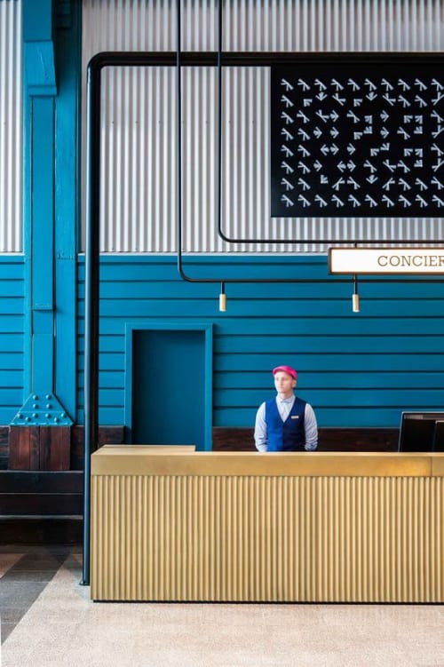 Counter | Interior Design by Axolotl | Ovolo Woolloomooloo Hotel in Woolloomooloo