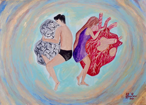 Energias de mi ser (2024) | Oil And Acrylic Painting in Paintings by Elena Parau