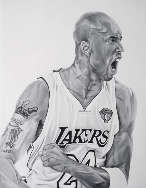 Kobe | Oil And Acrylic Painting in Paintings by Ricardo Rodriguez Cosme