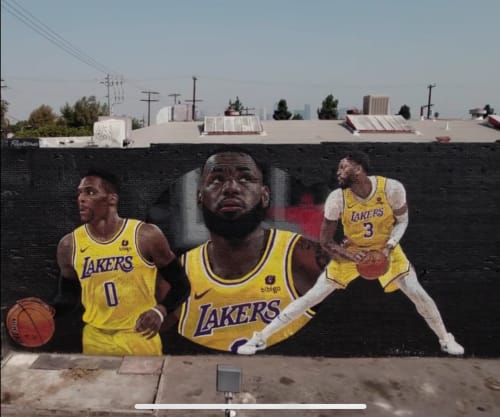 Lakers | Street Murals by Royyal Dog