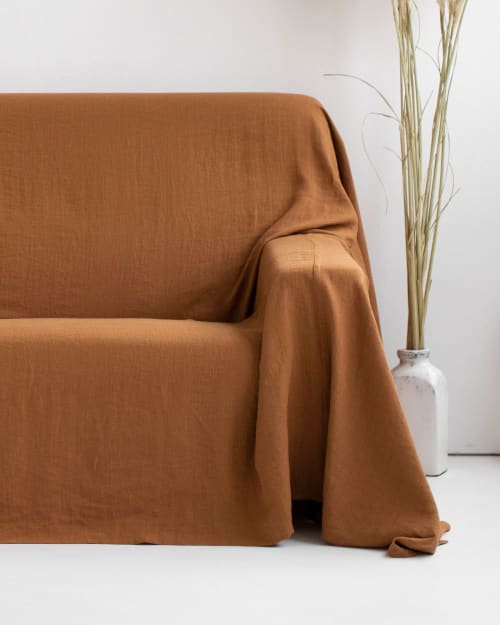 Linen Couch Cover | Fabric in Linens & Bedding by MagicLinen