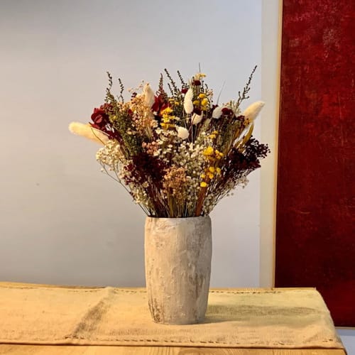 White Flower Vase | Vases & Vessels by Barbara Acosta