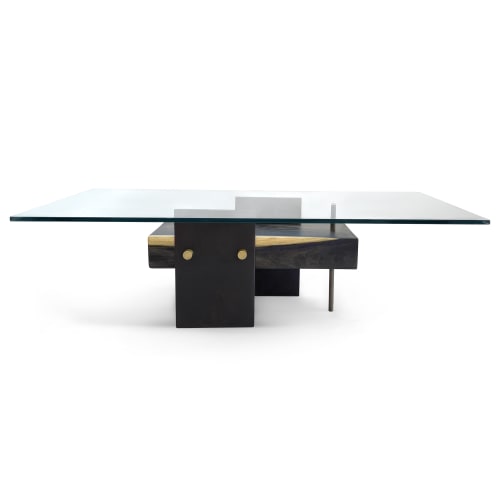 A Todo Andar III - Blue Mahoe Wood Low Center Table | Coffee Table in Tables by HERBEH WOOD
