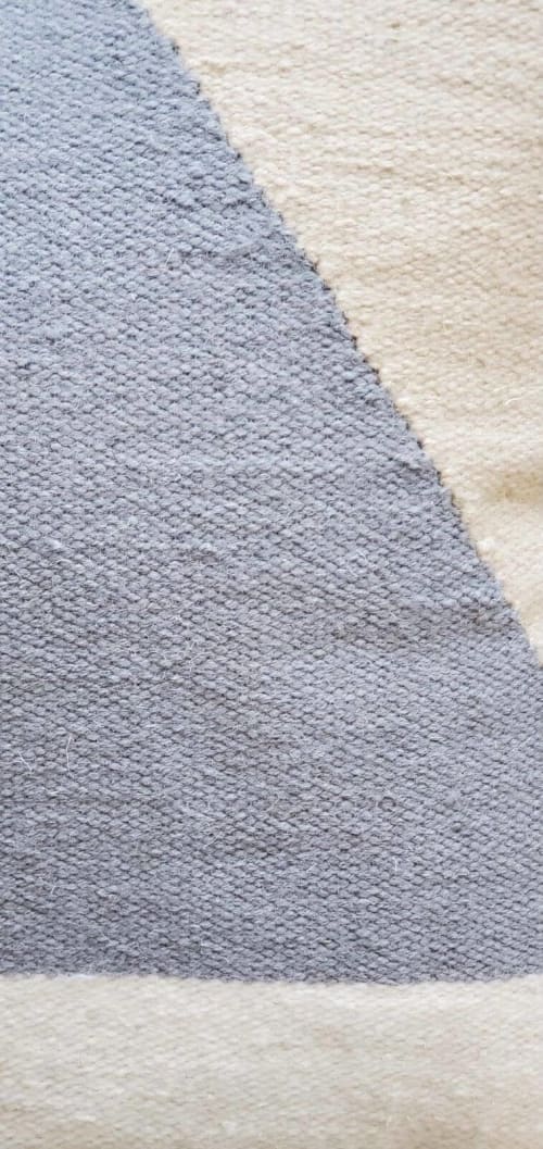 Neutral Mia Handwoven Wool Decorative Throw Pillow Cover | Pillows by Mumo Toronto