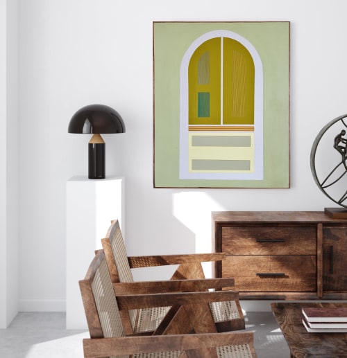 Bolder No. 8 | Geometric Abstract Mixed Media Painting | Mixed Media by Ayse Sirin Budak | Paul Smith in New York