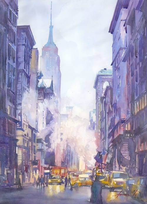 New York City | Watercolor Painting in Paintings by Ana Carolina Mönnaco