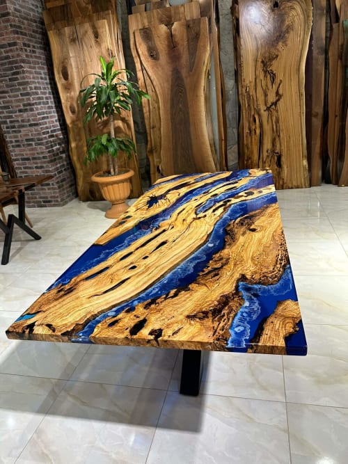 Olive wood on sale epoxy table