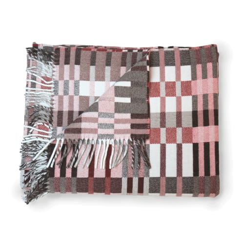 Lambswool Throw Calamine and Rust | Blanket in Linens & Bedding by Freya Walker Studio