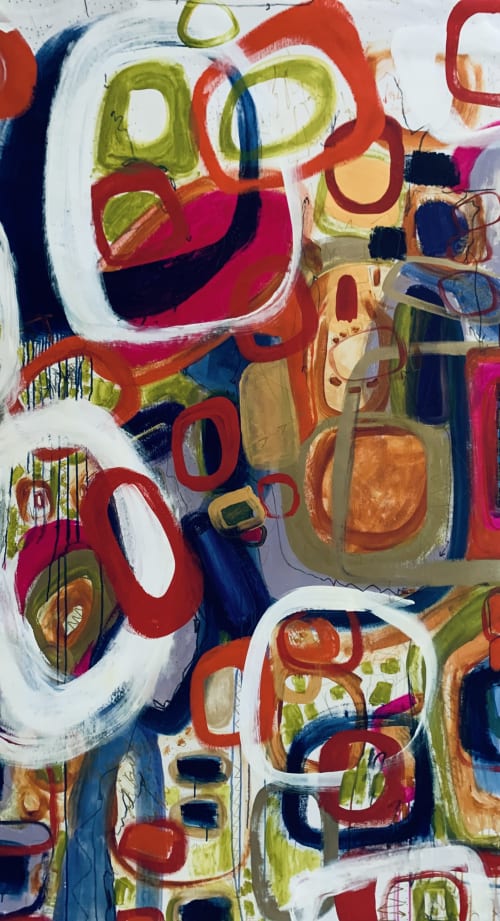 Connect The Dots | Oil And Acrylic Painting in Paintings by Darlene Watson Abstract Artist