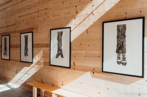 Large Charcoal & Graphite Drawings | Drawings by Slowwag Studio | Problem Library in San Francisco