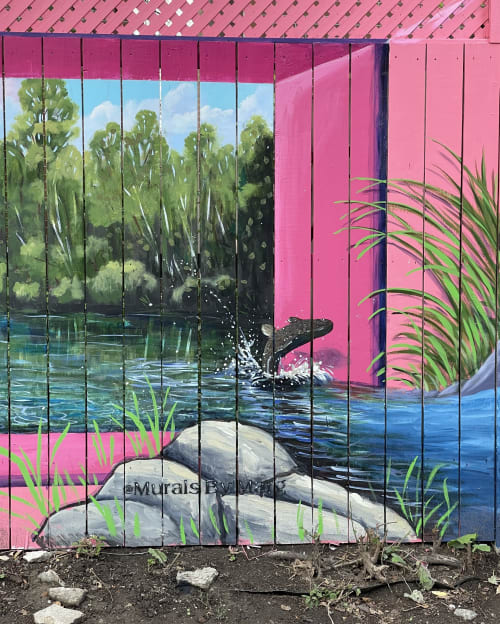 A persistant drop of water will wear away even the hardest s | Street Murals by Murals By Marg