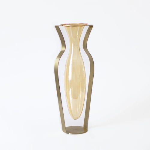 Droplet Tall Vase - Honey | Vases & Vessels by Kitbox Design