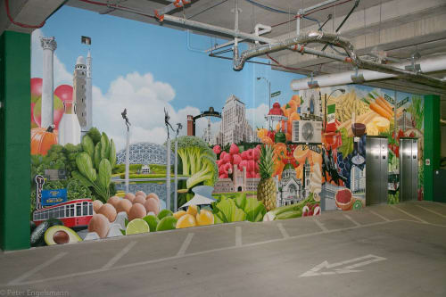 Whole Foods St. Louis Midtown Mural | Murals by Peter Engelsmann | Whole Foods Market in St. Louis