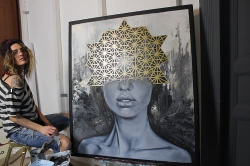Tetrahedron | Paintings by Iam Thea | Bud & Marilyn's in Philadelphia