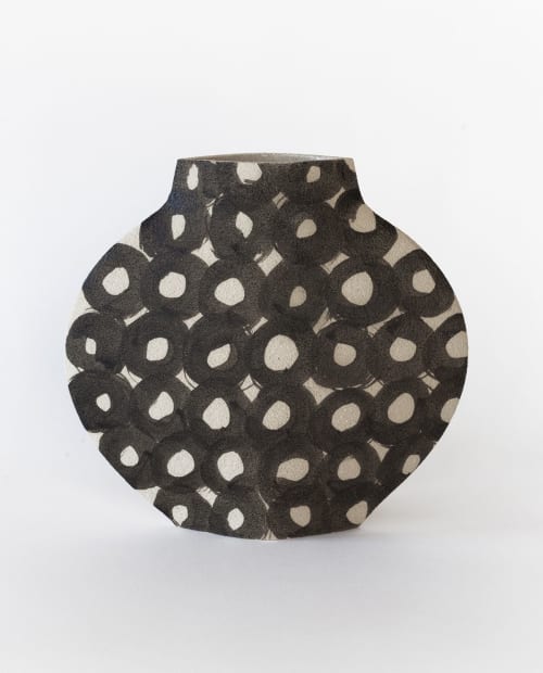Ceramic Vase ‘Rounds Pattern’ | Vases & Vessels by INI CERAMIQUE