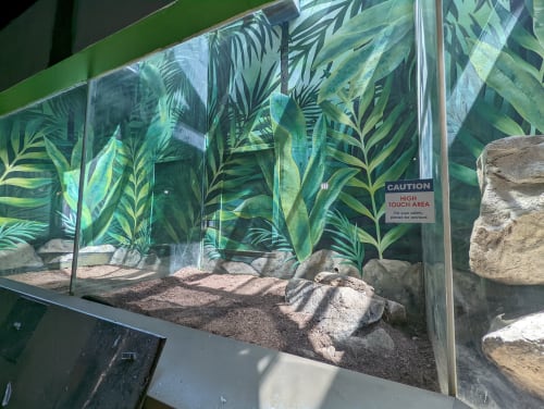 Riverbanks Zoo & Garden - Tropical Snake Habitats Mural | Street Murals by Girls Who Paint Murals | Riverbanks Botanical Garden in West Columbia