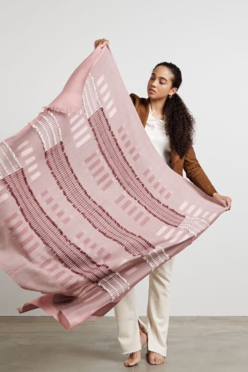 Apricot Merino Throw | Linens & Bedding by Studio Variously