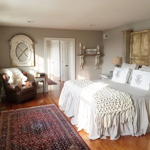 Handcrafted Blanket by Broadwick Fibers seen at Private Residence