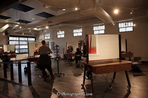 Salon Workstations | Furniture by Where Wood Meets Steel | Grand Salon & MedSpa in Denver
