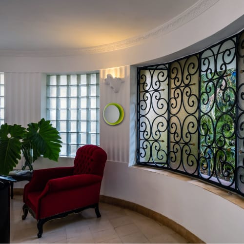 Birds, sunset wall mirror | Decorative Objects by Andreas Berlin