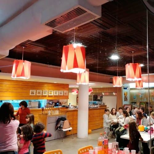 Baum Lighting-Pendant Light-Wood venner