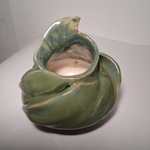 Sage swirl bud vase | Vases & Vessels by Black Lily Studio- Lee Bell