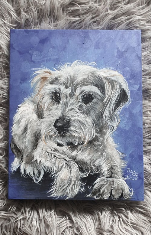 Dog portrait 3 | Paintings by Manabell