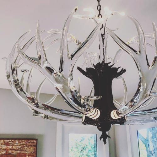 Crystal Antler Chandelier | Chandeliers by LWSN
