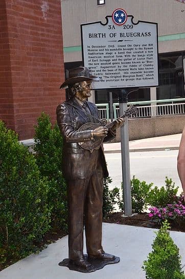 Bill Monroe Father of Bluegrass | Public Sculptures by Ben Watts Sculpture | Ryman Auditorium in Nashville