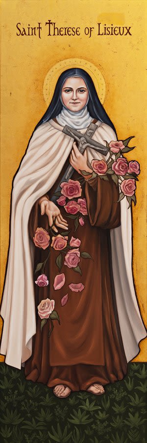 St Therese of Lisieux - Giclee on Canvas | Art & Wall Decor by Ruth and Geoff Stricklin (New Jerusalem Studios)