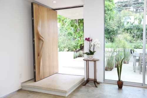 Pivot Entrance Door By Amorph Seen At Private Residence Los