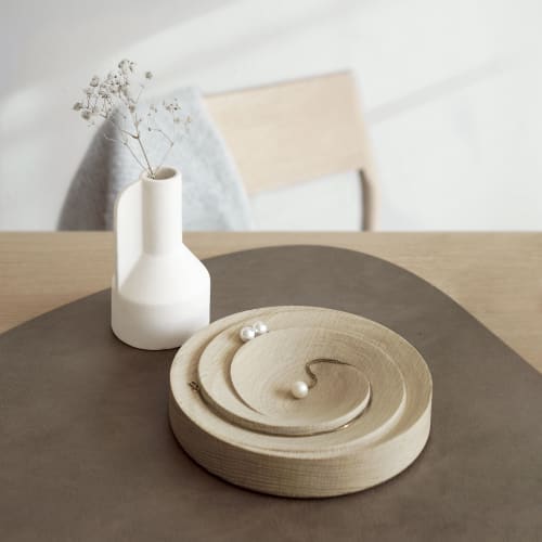 Spira Bowl + Wooden Jewellery Holder | Decorative Bowl in Decorative Objects by LAWA DESIGN
