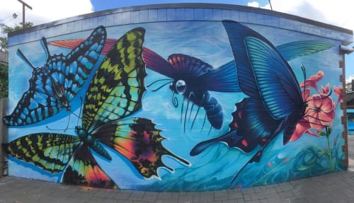 Butterfly | Street Murals by Christina Mazzulla | Art Eggleton Park in Toronto
