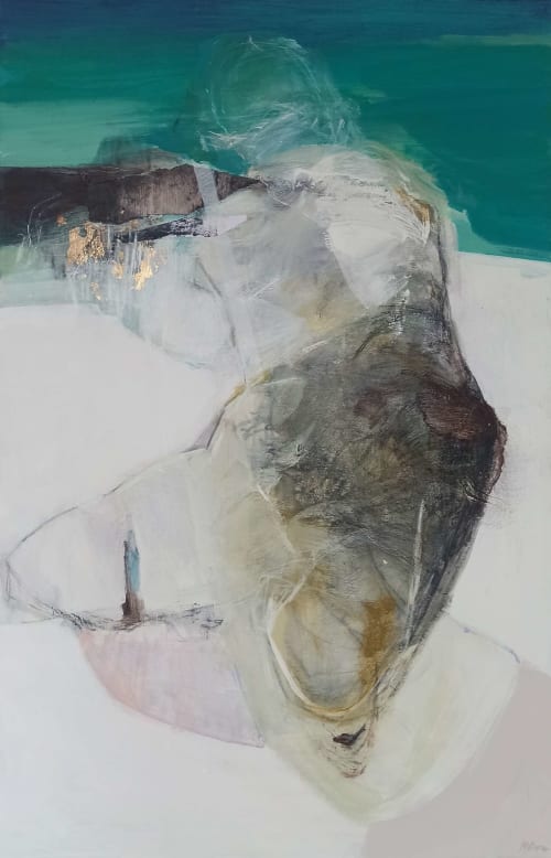 The Beauty Within Self-Doubt 3 (65x100cm) | Mixed Media in Paintings by Magdalena Morey