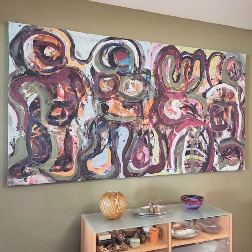 Becoming Succulents painting | Mixed Media by Dale Voelker