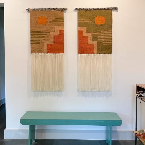 Woven Diptych | Macrame Wall Hanging in Wall Hangings by Estudio Zanny