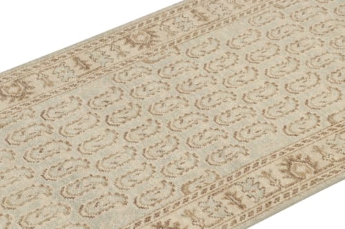 Rug & Kilim’sTribal rug in Blue with Beige-Brown Paisley | Area Rug in Rugs by Rug and Kilim