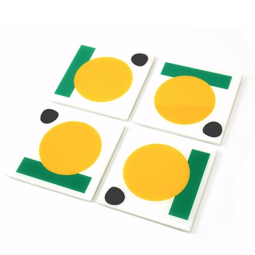 Mid Century Modern — Coaster Set of 4 | Tableware by 204 Haus Crafters