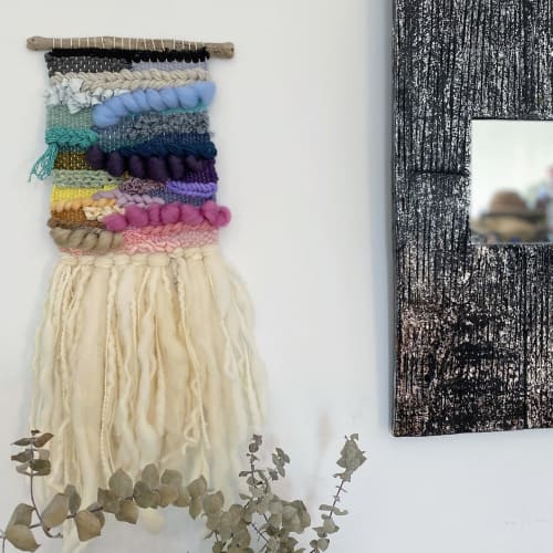 Rainbow Organic Woven Wall Hanging | Macrame Wall Hanging by Gabrielle Mitchell Studio