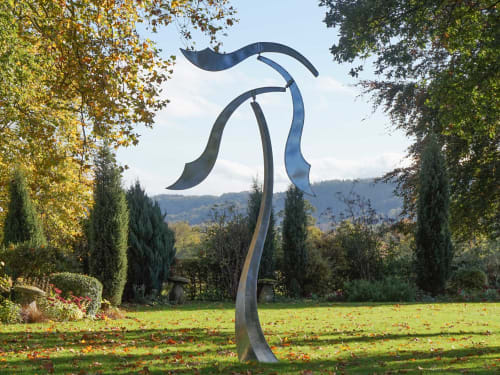'Meandering Valleys' Kinetic Wind Sculpture | Public Sculptures by Will Carr Sculpture