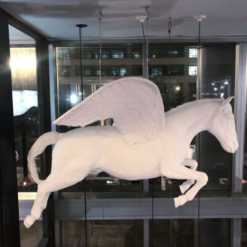 Pegasus | Sculptures by Darla Jackson Sculpture | Founding Farmers DC in Washington