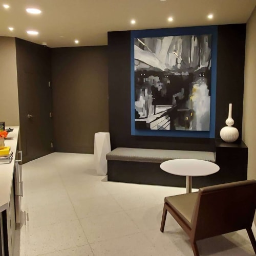 Latte Room abstract painting | Oil And Acrylic Painting in Paintings by Keith Doles | Vista Brooklyn in Jacksonville