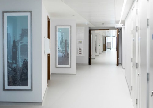 Framed Artworks | Wall Hangings by Helen Bridges | Guy's Cancer Centre in London