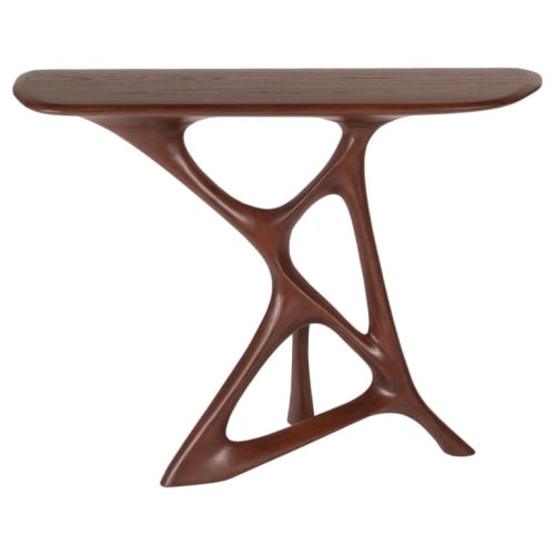Amorph Anika Console, Walnut Finish | Console Table in Tables by Amorph